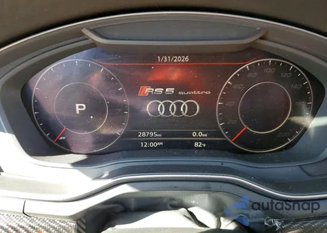 2019 Audi Rs5 z USA, uszkodzony, nr VIN WUAPWAF56KA902707